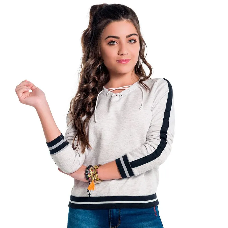 Blusa Teen Feminina Amora Moletom 51118.9010.12