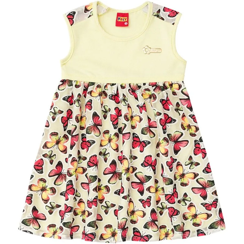 Vestido Infantil Feminino Kyly Cotton e Devorê 108643.2271.2