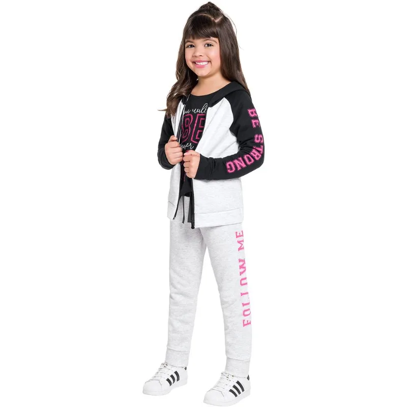 Conjunto Infantil Feminino Jaqueta + Calça Kyly Moving 207035.9010.10