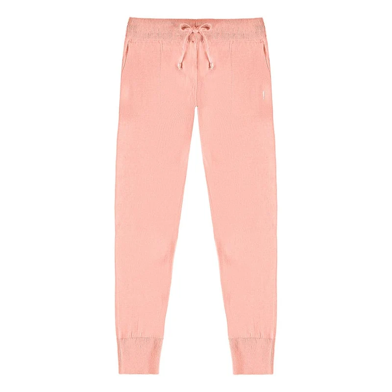 Calça Slim Tricot com Punho Nina Go - Feminina 01 / Menina / Rosa