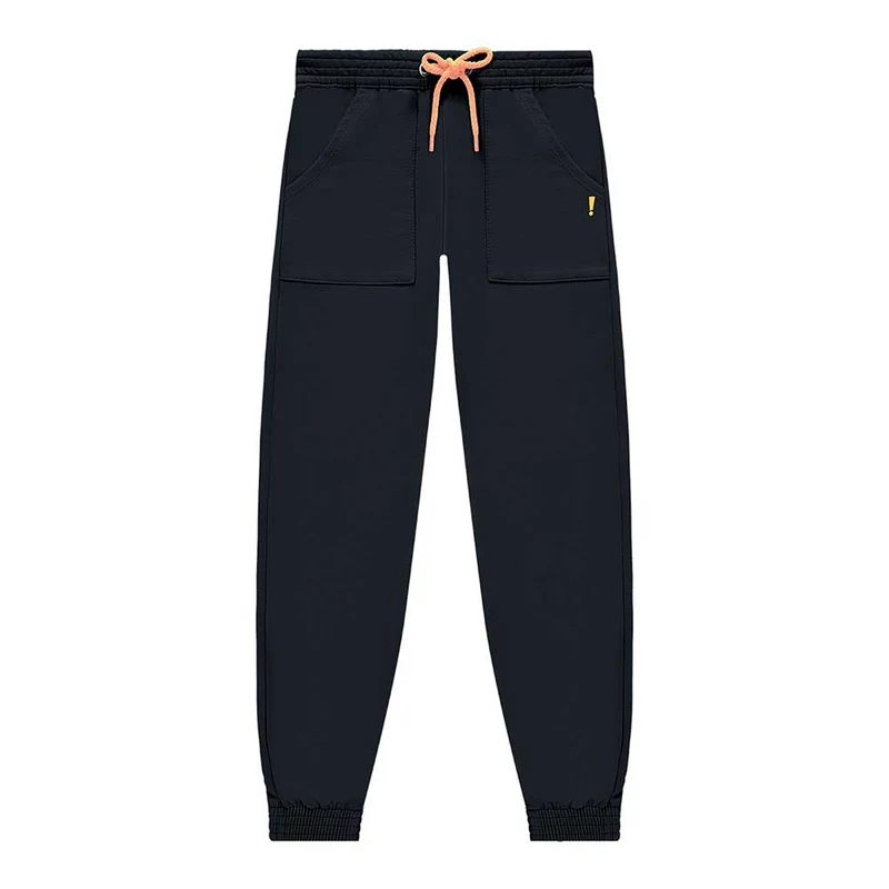 Calça Jogger em Moletinho Nina Go - Feminina 03 / Menina / Preto