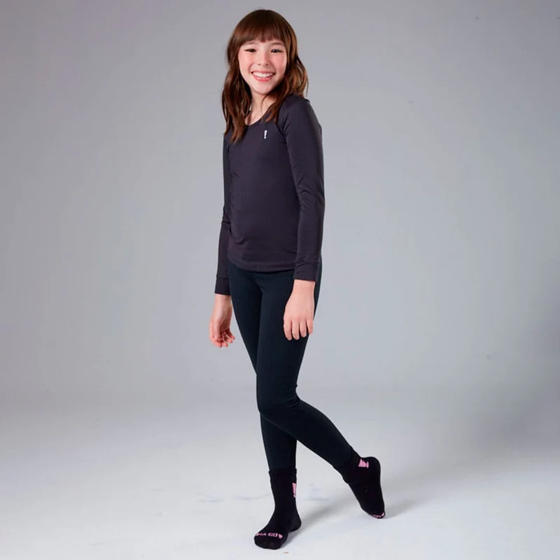 Legging em Malha Ultramicro Thermo Nina Go - Feminina 04 / Menina / Preto