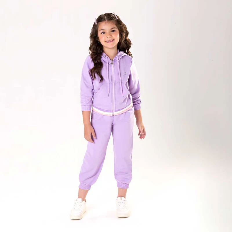 Conjunto Jaqueta Em Helanca Thermo Somnii - Feminino 08 / Menina / Lavander