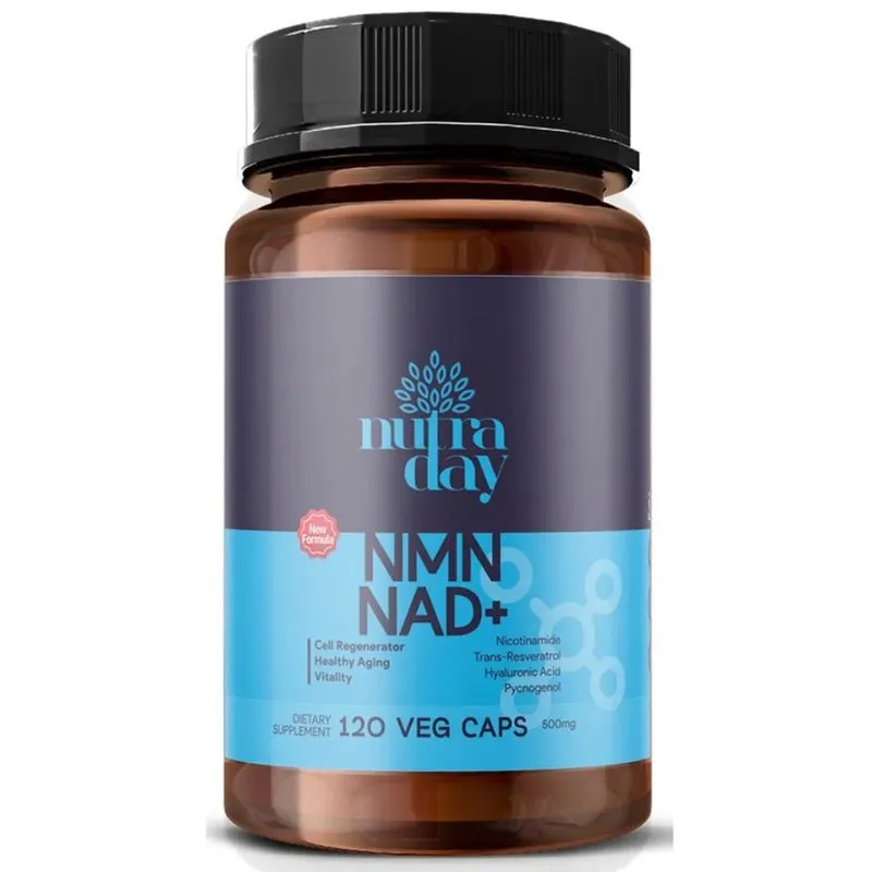 Kit t 3 nmn Nad NutraDay 120 Cápsulas (360 Cápsulas total)