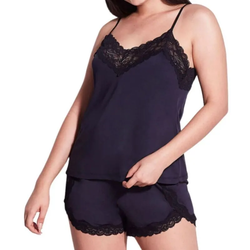 Short Doll Alças Finas em Renda e Microfibra Love Stories