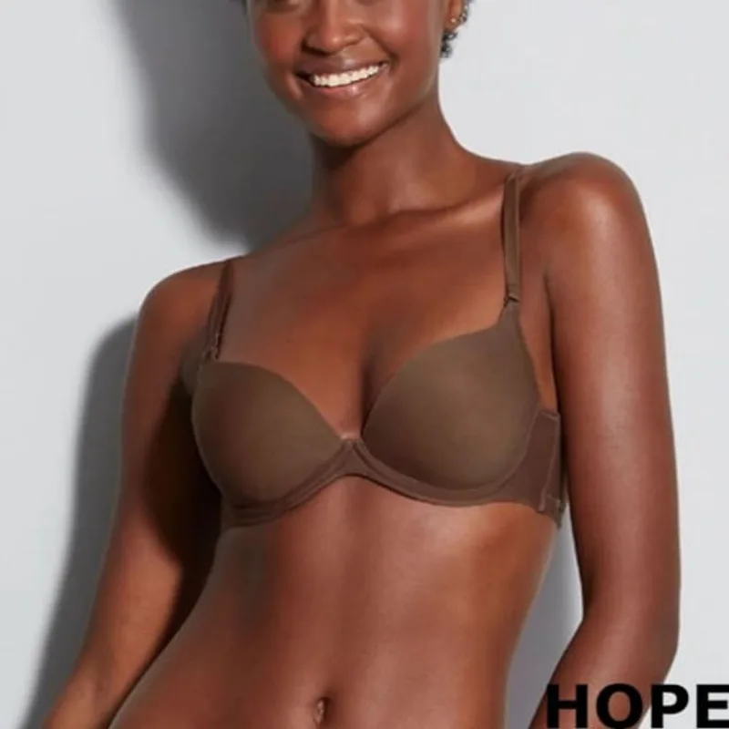 Sutiã Hope Meia Taça 2481DD Marrom Cacau 42DD