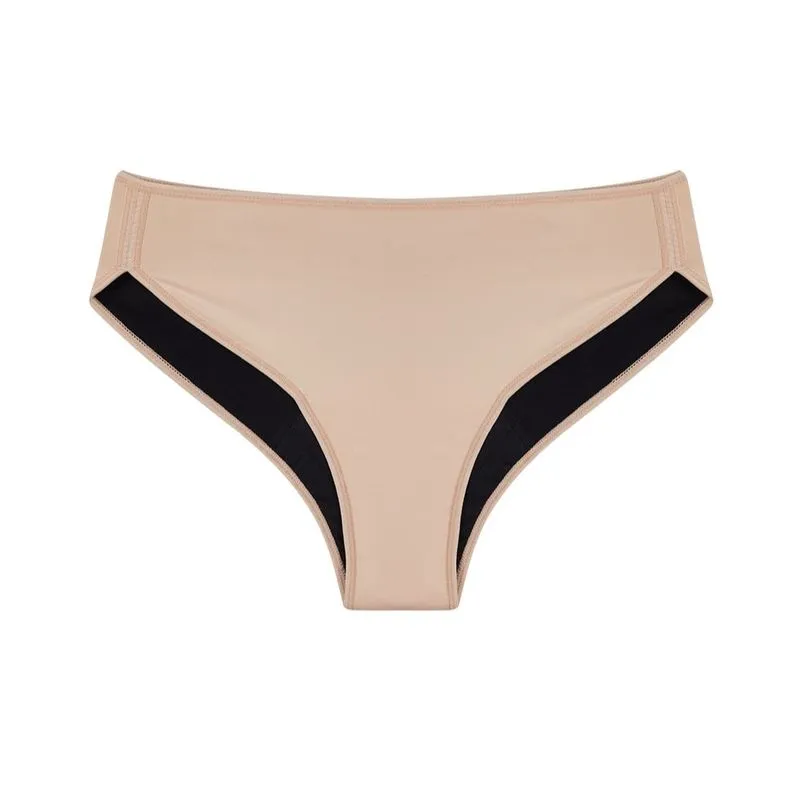 Calcinha Absorvente Boyshort Fluxo Int Cab39010 Bege Ballet/eg