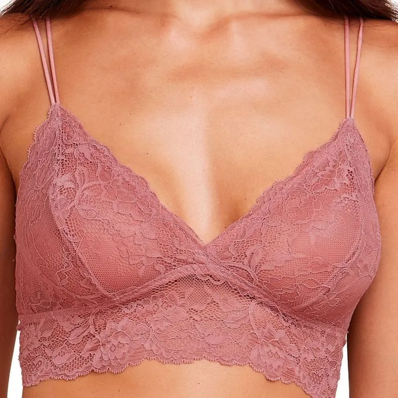 Sutia Top Em Renda 00l22550 Rosa Collant/g