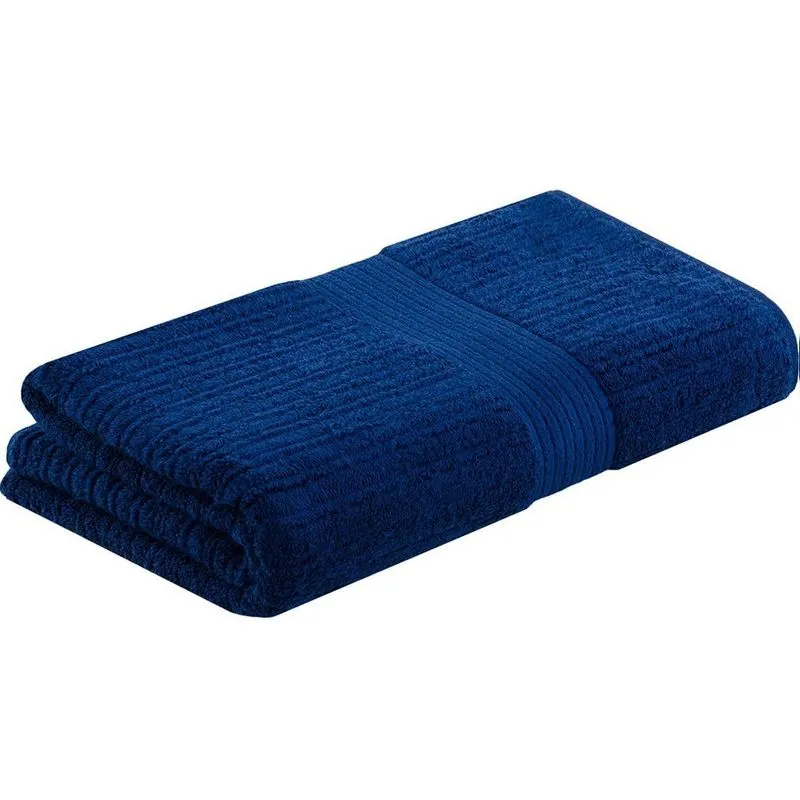 Toalha de Rosto Buddemeyer Fio Penteado Azul Marinho 1645