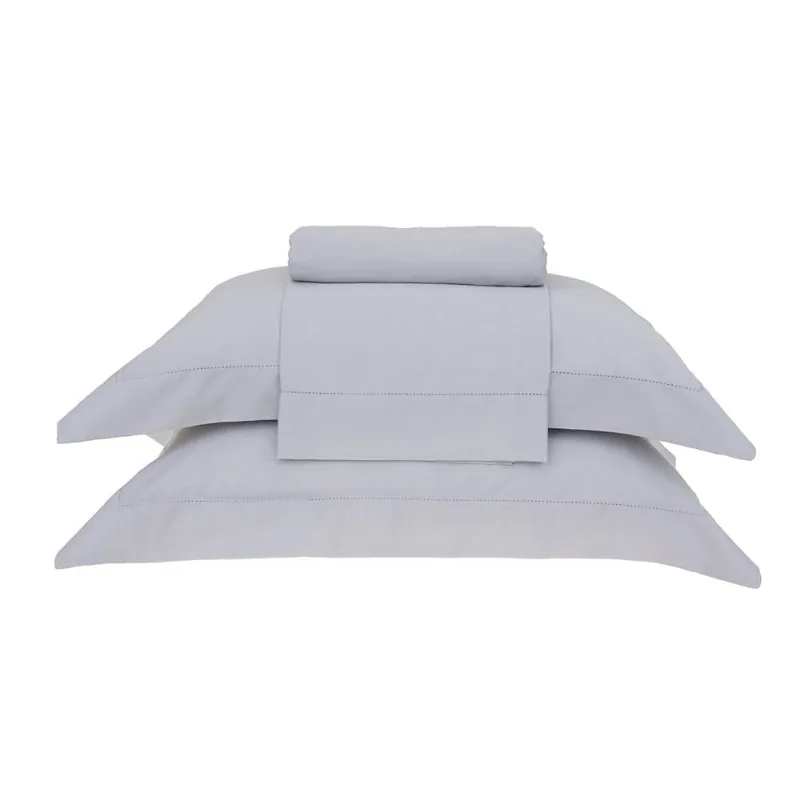 Jogo de Cama Super King Buddemeyer Bud Vision New Colors 100 Algodão Cetim 300 Fios 4 Peças Cinza