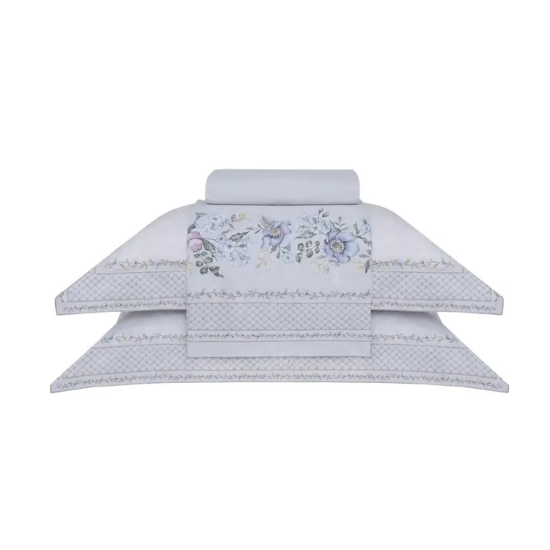 Jogo Cama King 4 Pcs Algodão 180 Fios Barroque Buddemeyer