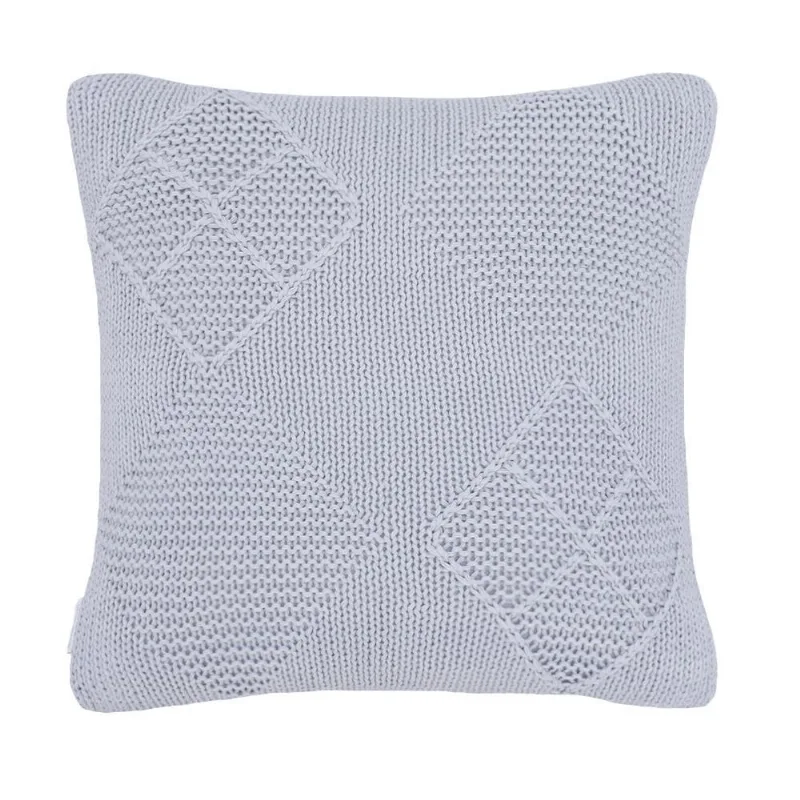 Almofada Tricot Brioni 40/40 cor Prata