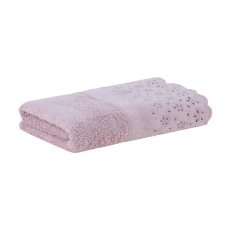 Toalha de Rosto Crystal Bordado 100% Algodão 500g/m2 - Buddemeyer ROSA