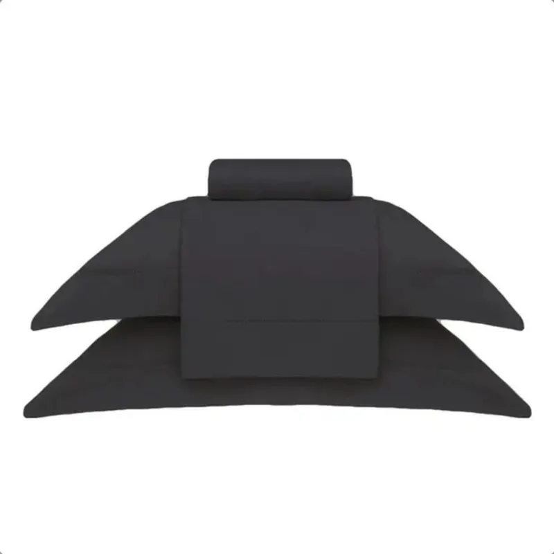 Jogo de Cama Queen 4 Peças 100% Algodão Cetim 300 Fios Damask Stripes - Kacyumara CHUMBO