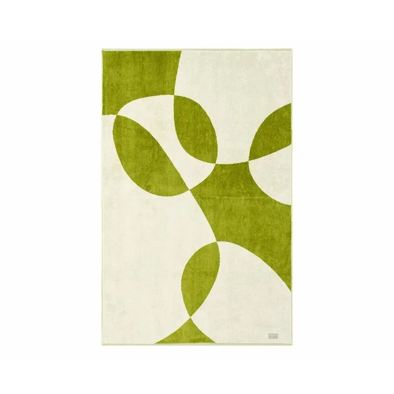 Toalha de Praia Solenne Verde e Off-White Verde