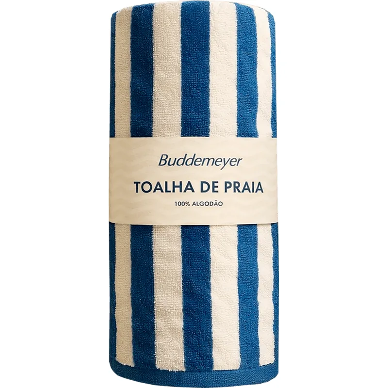 Toalha Praia Buddemeyer Capri 77x150 Azul