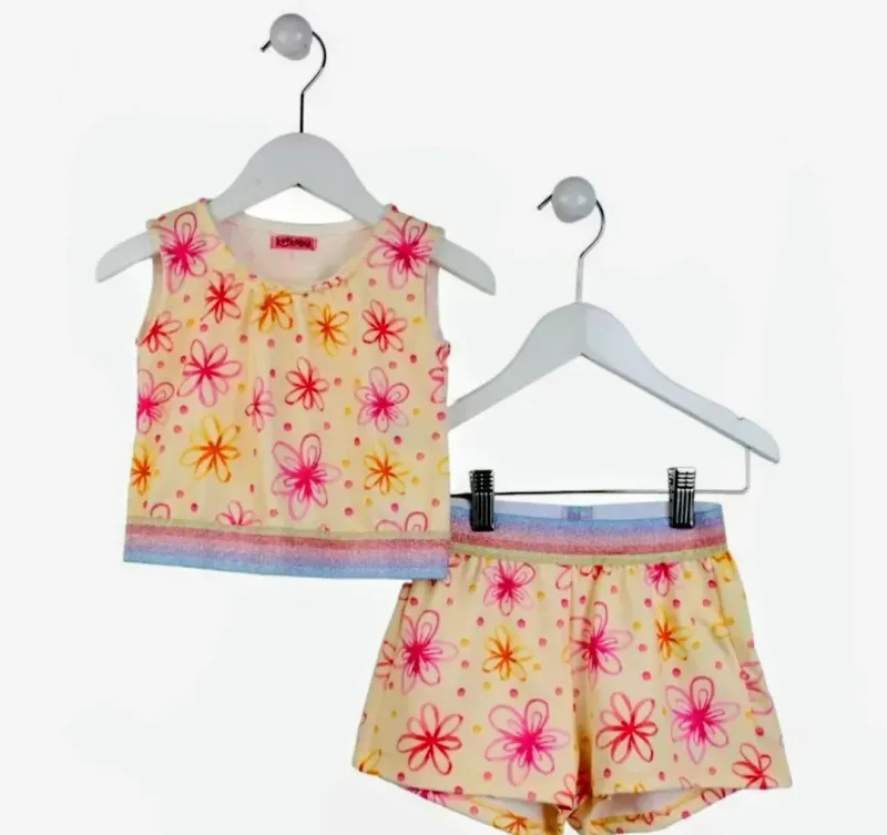Conjunto kookabu Amarelo Tam 4