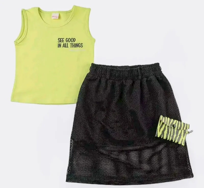 Conjunto Color Girl Verde Tam 4