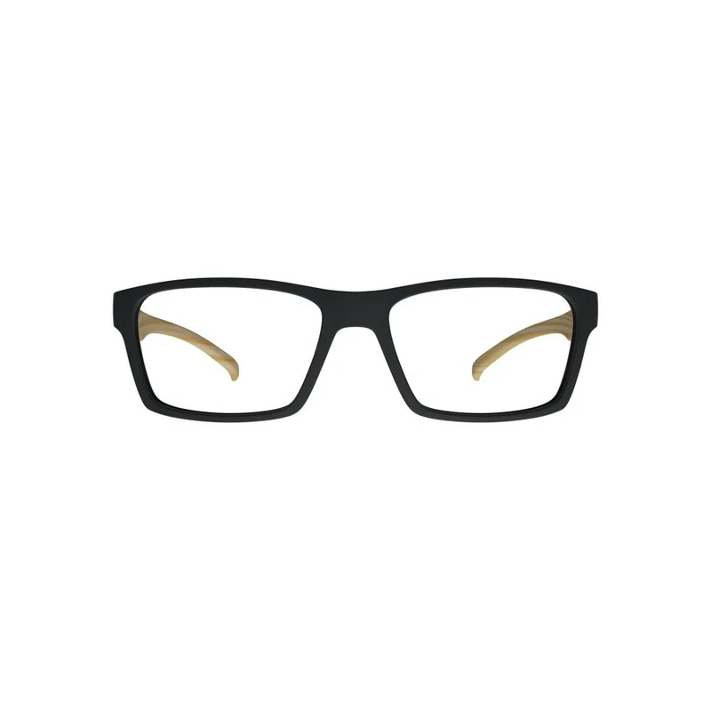 Óculos de Grau HB Polytech 93130 Matte Black Wood Lente 5,3 Cm