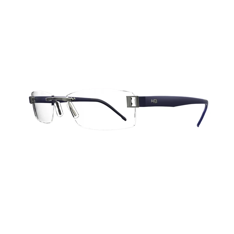 Óculos de Grau Hb Duotech M 93062 Matte Grey Matte Navy Lente 5,0 Cm