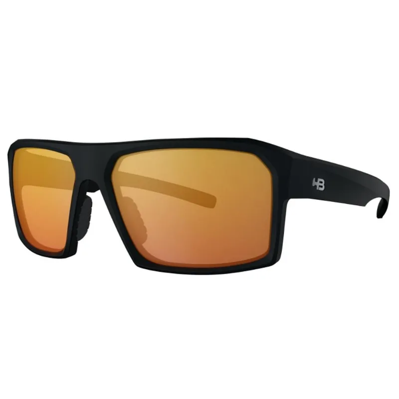 Óculos De Sol Hb Split Carvin Matte Black D Red Polarized