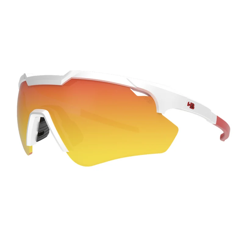 Óculos de Sol HB Shield Comp. 2.0 Pearled White/ Red Chrome
