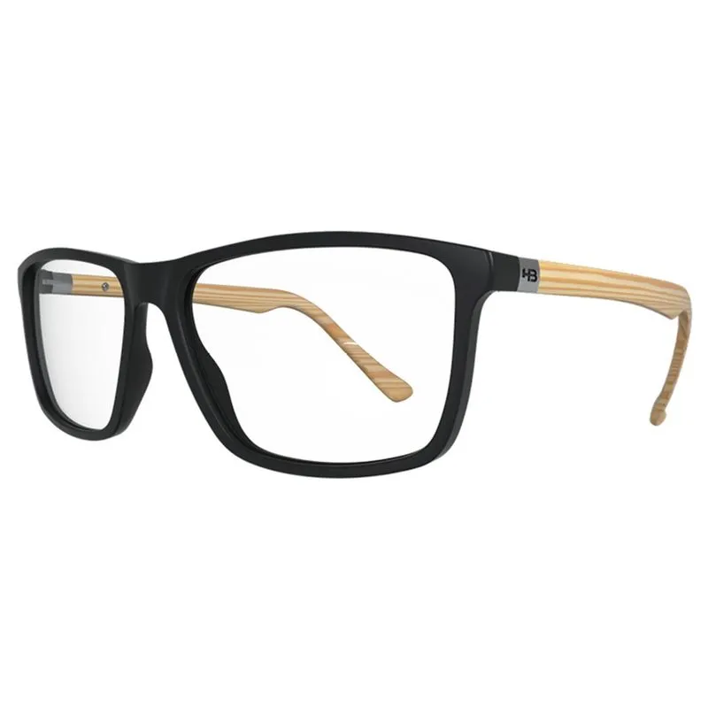 Óculos de Grau hb Polytech 0367 Matte Black/Wood Demo