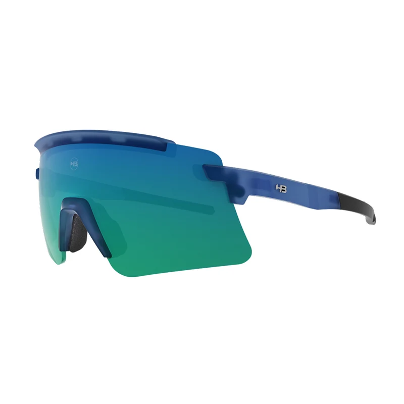 Óculos de Sol HB APEX Wavy Matte Blue / Green Chrome
