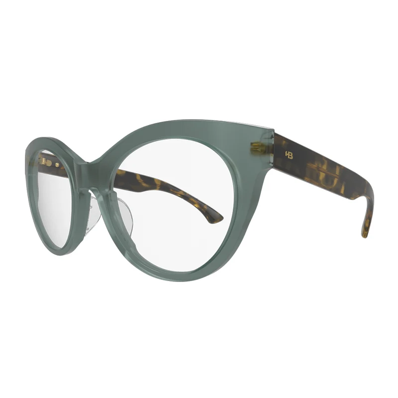 Óculos de Grau HB 0485 M. Green Classical Havana Lente 4.9 cm
