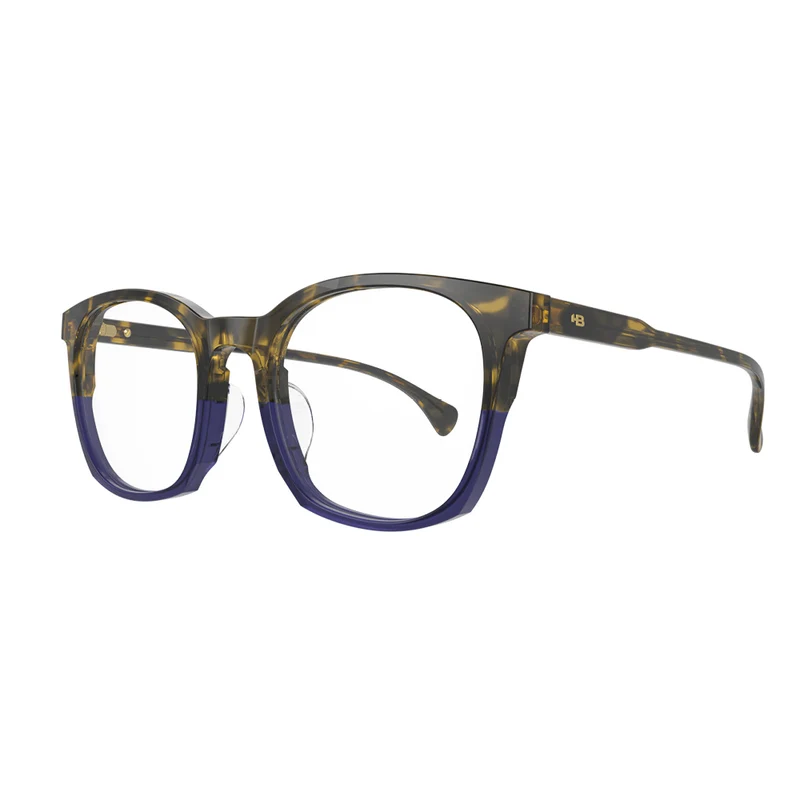 Óculos de Grau HB Ecobloc 0494 Gradiente Classical Havana Blue - Lente 5,0 cm