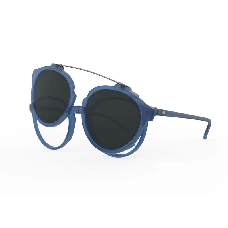 Óculos de Grau HB Switch Clip on 0492 M Ultramarine/ Gray Polarized Lente 4,7 cm