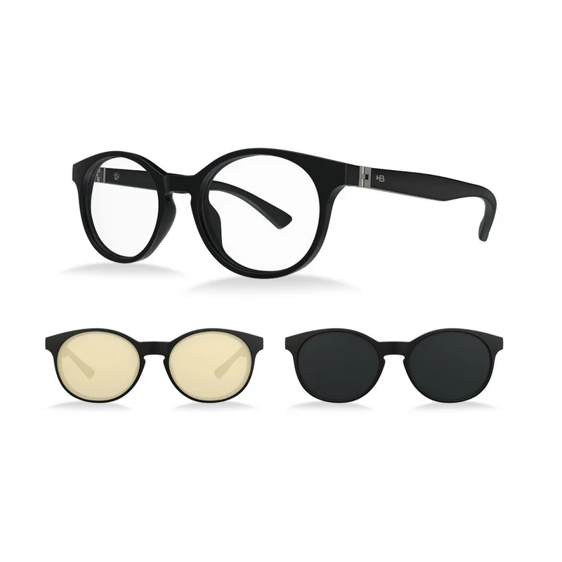 Óculos de Grau HB Switch 0456 Matte Black/ Gray/ Gamer- Armação