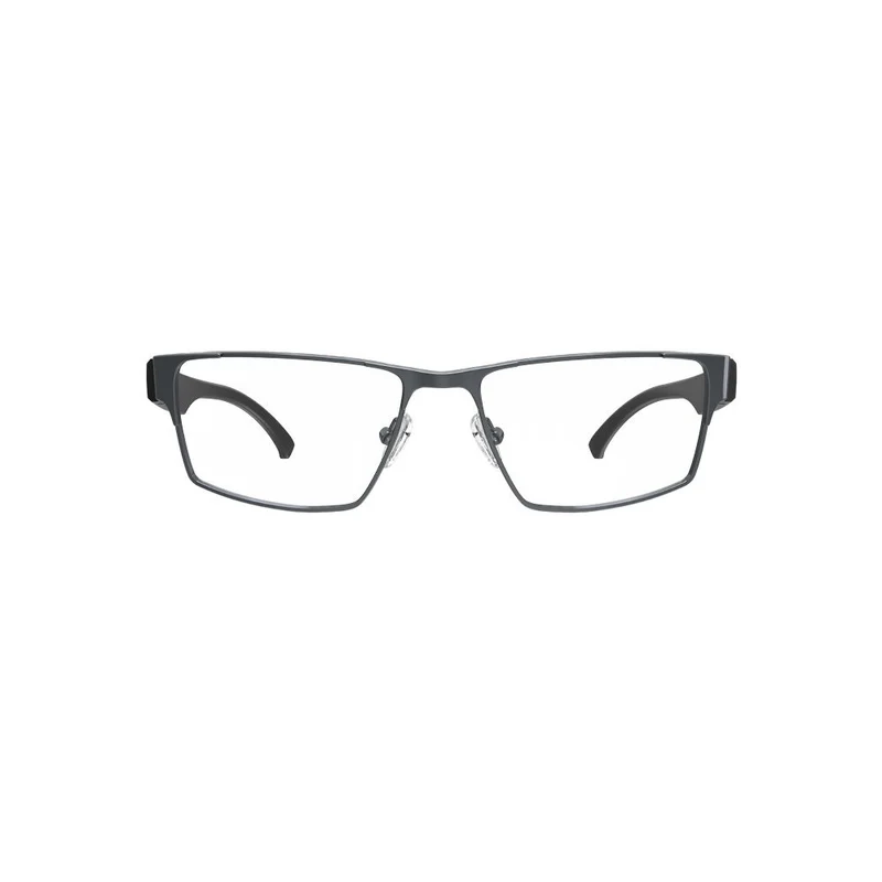 Óculos de Grau HB Duotech 0462 Retangular Matte Graphite/ Matte Black - Grau - TAM 53 mm