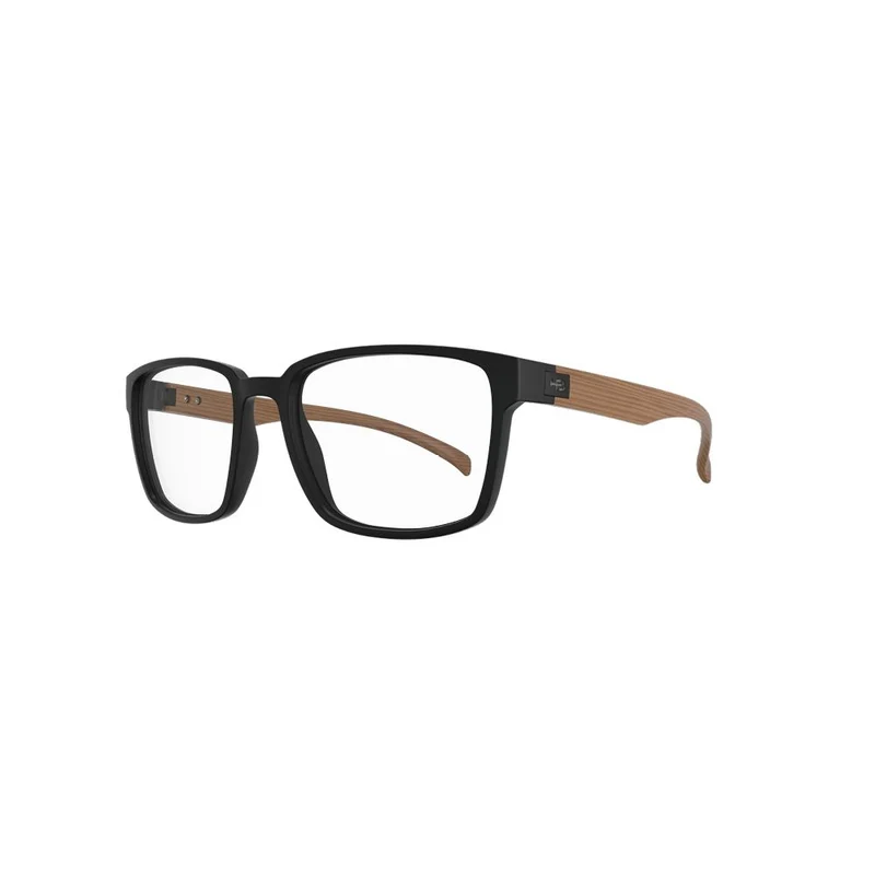 Óculos de Grau HB 0490 Matte Black Dark Wood