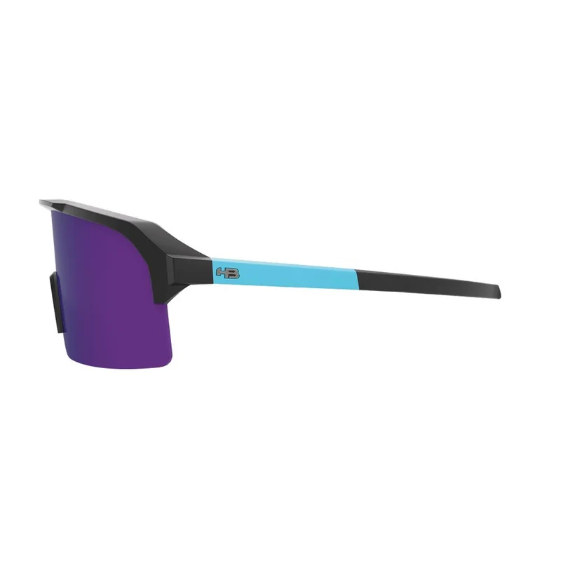 Óculos de Sol HB Edge Matte Black/ Cyan Blue Chrome