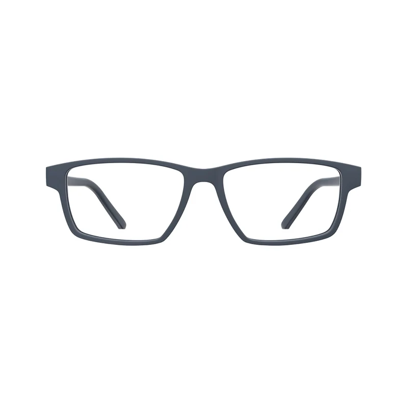 HB Polytech 0480 Retangular Matte Navy - Grau - TAM 52 mm