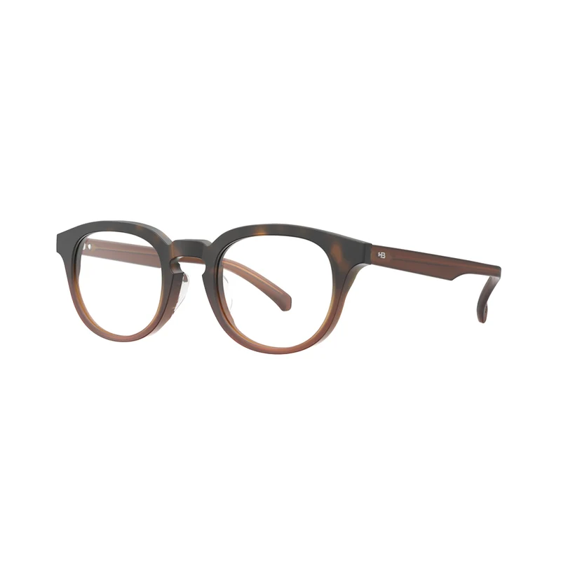 Óculos de Grau HB Ecobloc 0514 Retangular Matte Turtle Caramel