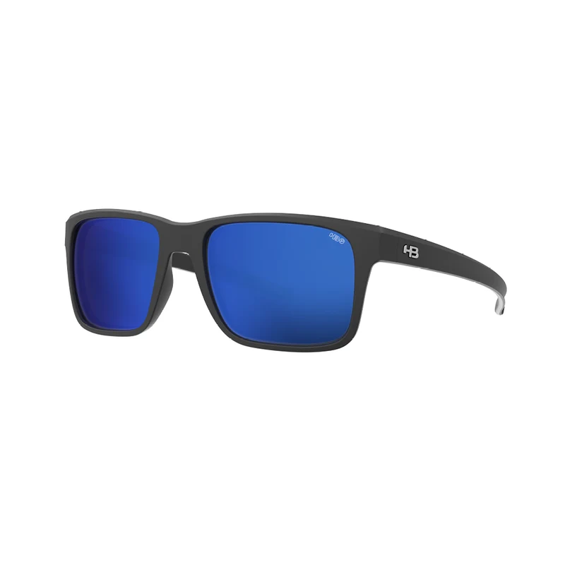Óculos de Sol HB H-Bomb 2.0 Matte Black Blue Chrome Polarized Glass