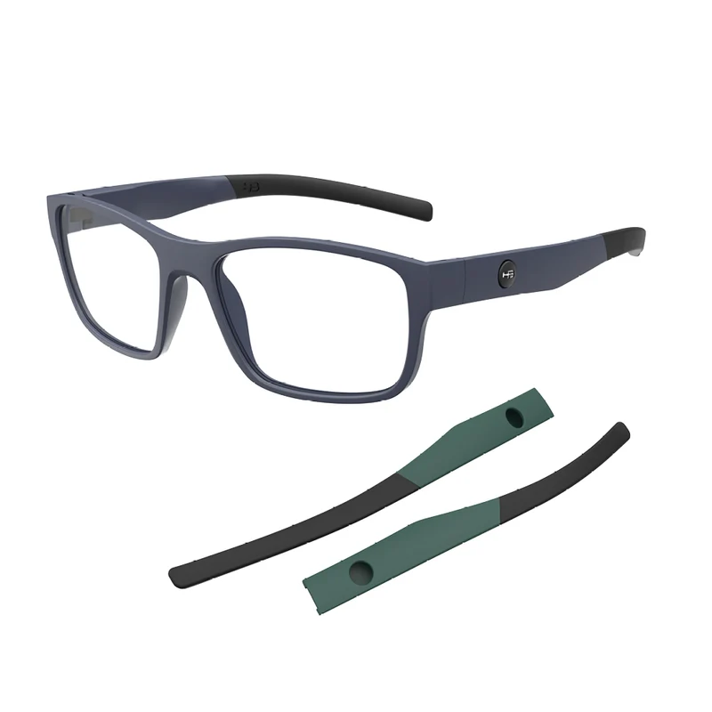 Óculos de Grau HB Troca Haste Polytech 0513 Matte Navy + H M Mili G