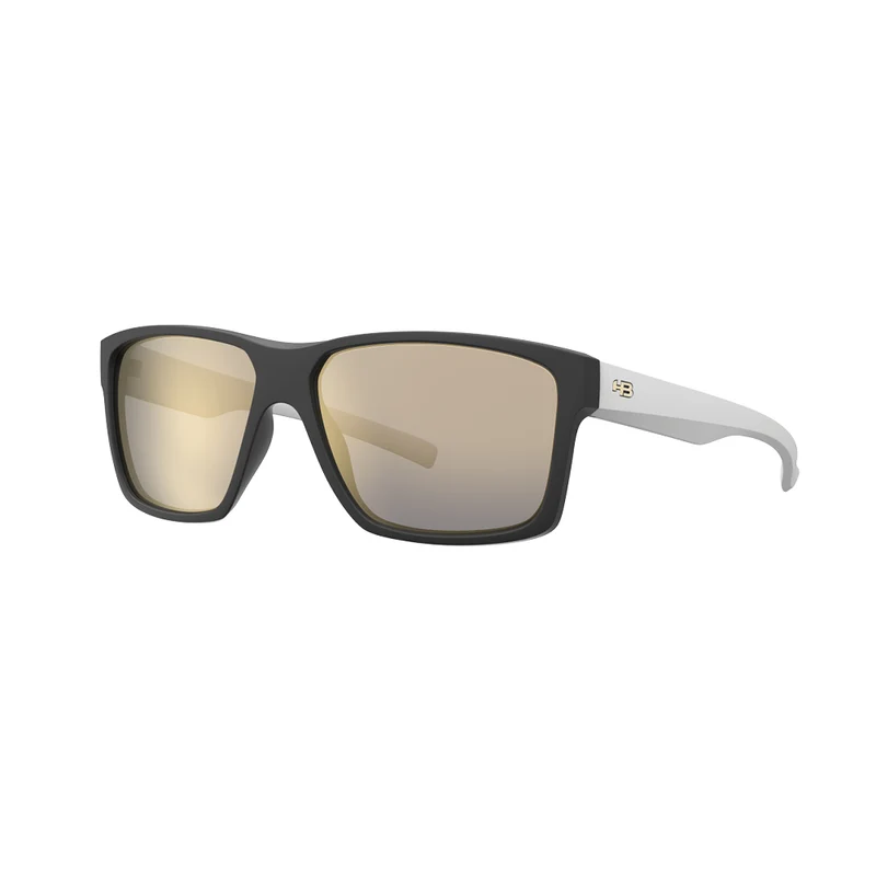 Óculos de Sol HB Freak Matte Black P White Gold Chrome