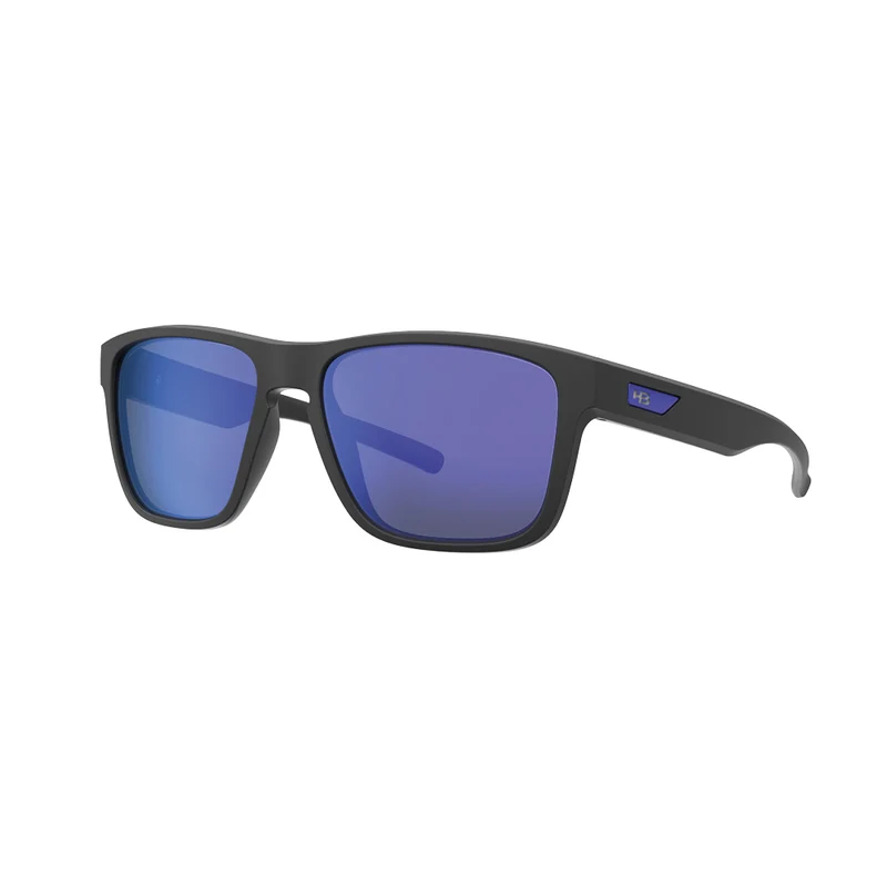 Óculos de Sol HB H-Bomb Matte Black D Blue Blue Chrome
