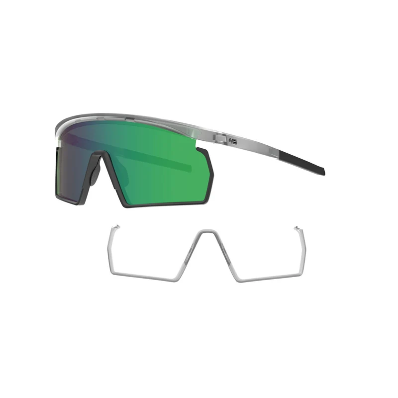 Óculos de Sol HB SPINNER Smoky Quartz + Smoke Quartz + Matte Black / Green Chrome