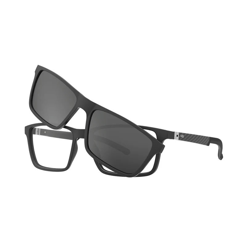 Óculos de Grau HB Switch 0531 M Print Carbon Fiber Polarized Gray