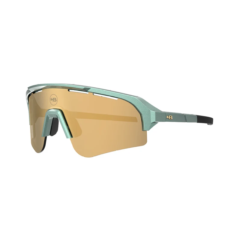 Óculos de Sol HB Edge S M Metallic Green Gold Chrome