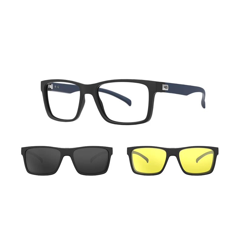 Óculos de Grau HB SWITCH 0339 Matte Black/MAGTAG GRAY/NIGHT DRIVE
