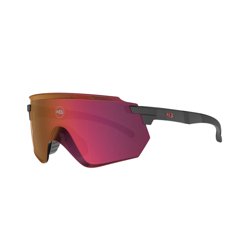 Óculos de Sol HB FLARE Matte Black D Red RED CHROME