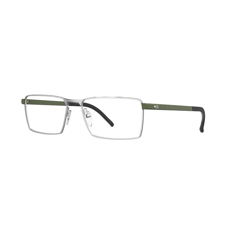 Óculos de Grau HB Duotech 0571 M Nickel/ M Solid Dark Green