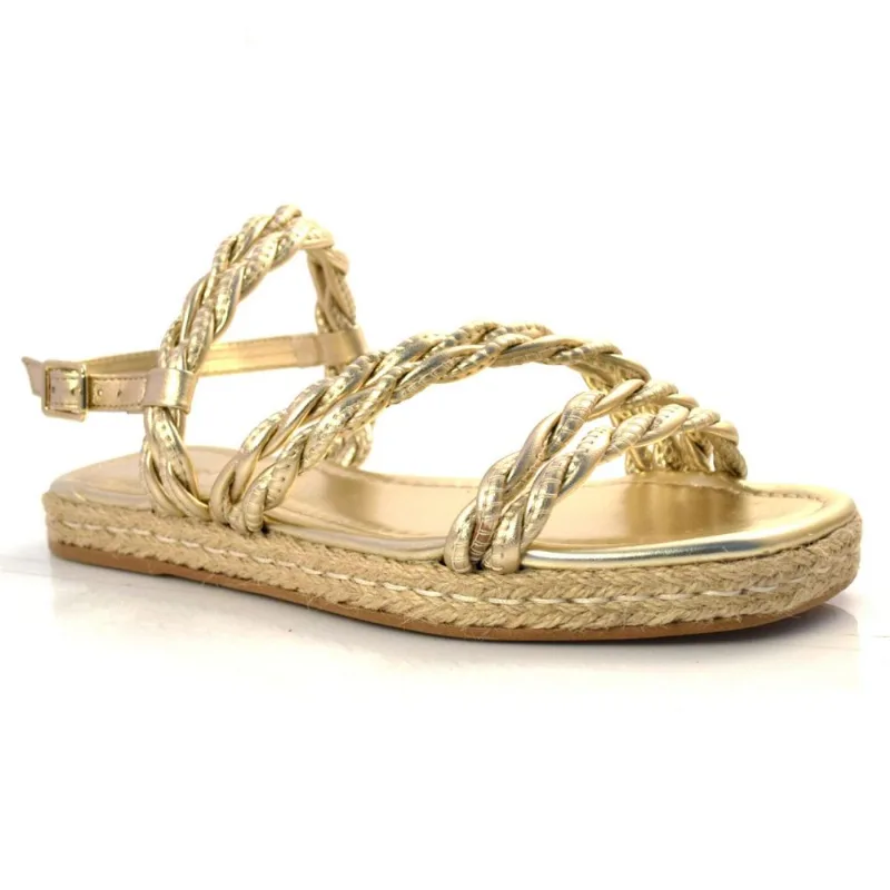 Sandália Birk Feminina de Couro Suzzara Amarelo 10610 MET 34