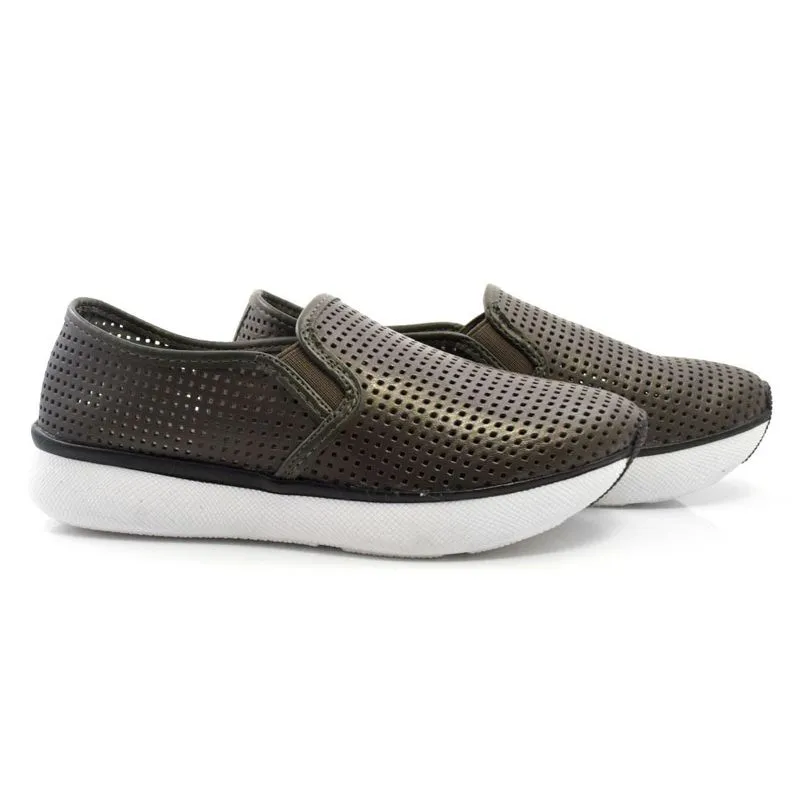 Tênis Jogging de Couro Suzzara Verde 24707 37