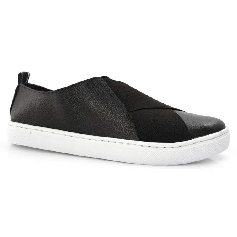 Tênis Feminino de Couro Suzzara Preto 20760 38